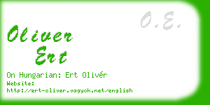 oliver ert business card